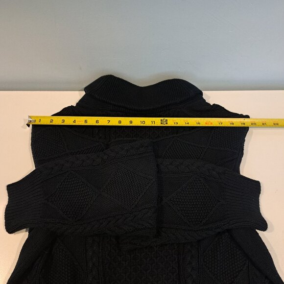 J. Crew Men's L 100% Cotton Cable Knit Cowl Neck Sweater Style 13528 - Picture 16 of 16